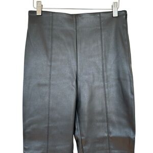 Ann Taylor faux leather pants, high rise, skinny, narrow leg, elasticized waist